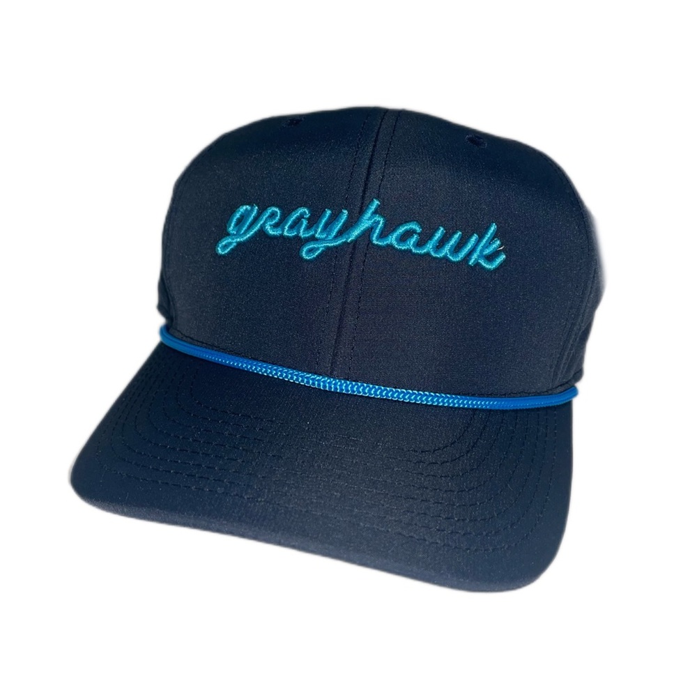 Grayhawk Golf Club Hat Navy Embroidered Snapback